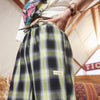 Plaid British High Waist Straight Casual Women Pants Summer Minimalist Korean Ladies Daily Basic Wide Leg Trouser | Vimost Shop.