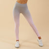 Seamless Gradient Women Yoga Pants High Waist Leggings Hips up Sports Pants Running Training Trousers Tights Gym Fitness Wear