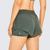 Women's Workout Running Shorts with Liner 2 in 1 Athletic Quick-dry Sports Shorts with Pocket- 3 Inches
