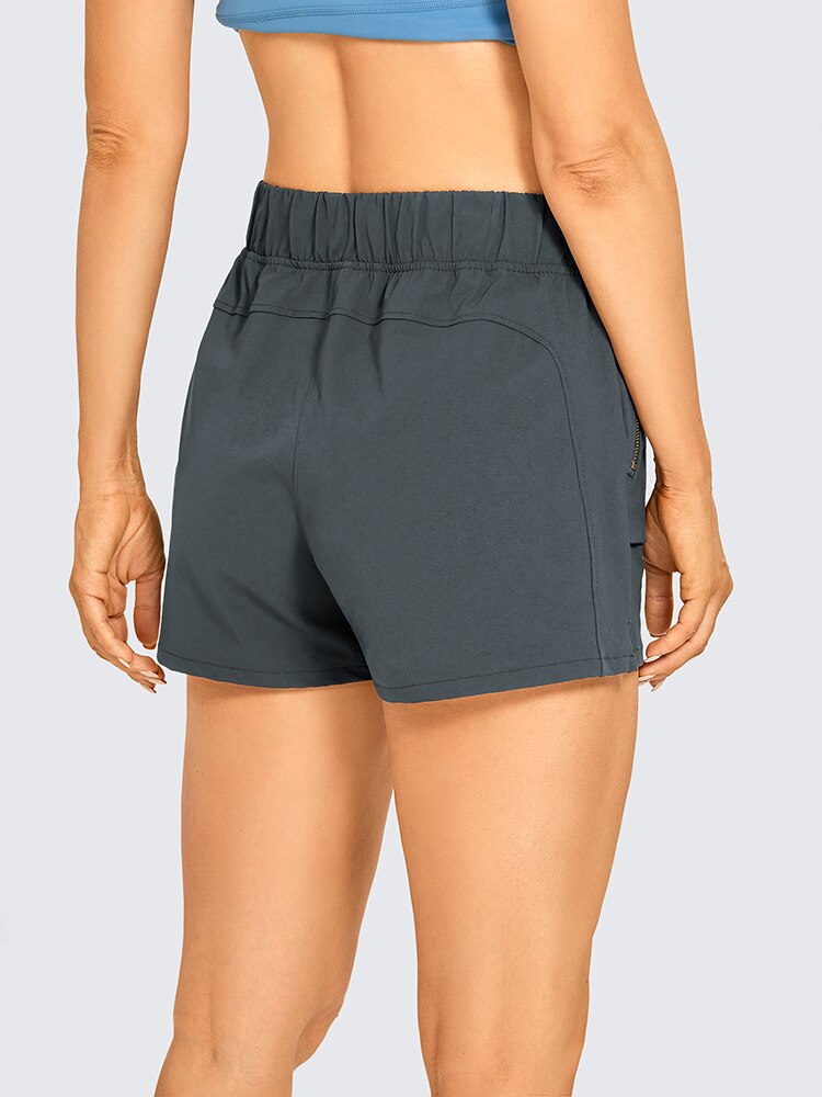 Women's Water Resistant Stretch Hiking Shorts with Pockets Breathable Quick Dry Shorts with Belt - 6 Inches