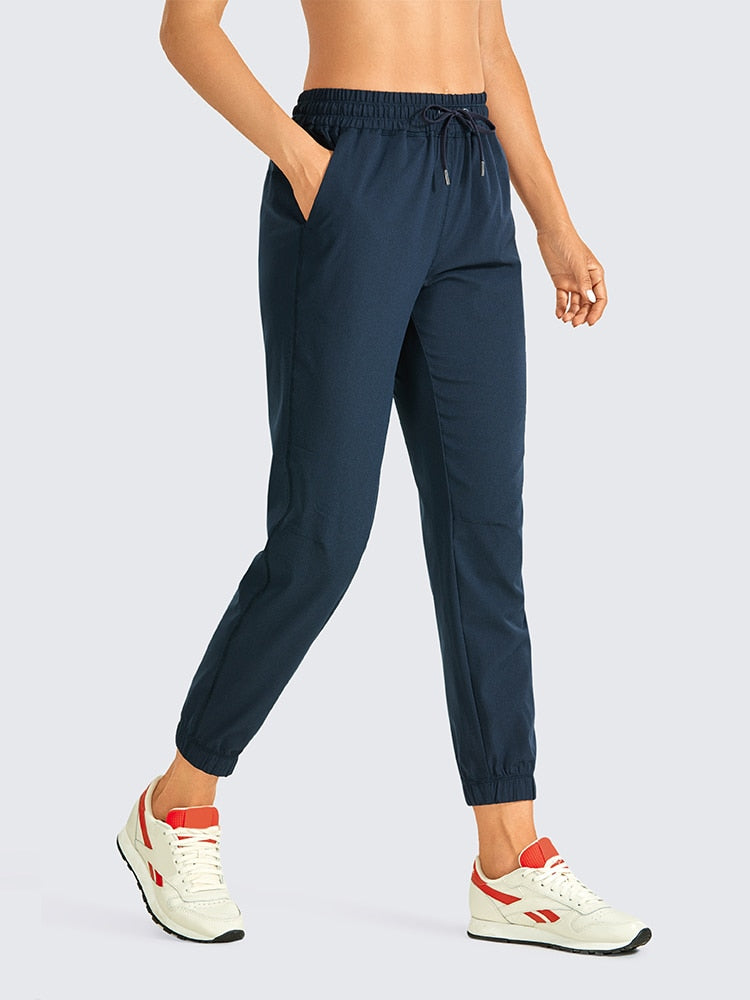 Women's Joggers Pants Lightweight Athletic Drawstring Breathable Tapered Lounge Pants with Pockets - 26 Inches