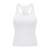 Slim Fit Gym Fitness Workout Tank Tops Women Racerback Sport Training Vest Sleeveless Shirts with Built In Bra