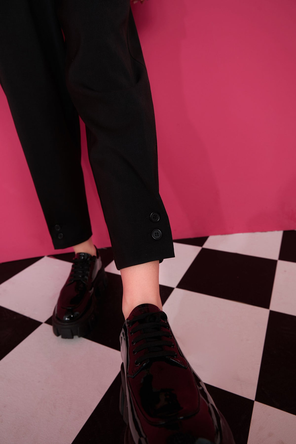 Solid Pure High Waist Straight Casual Minimalist Women Pants Spring ELF Korean Ladeis Daily Basic Harem Trouser