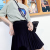 Solid Pure High Waist Casual Women Multi-Layered Mini Skirts,Summer ELF Vintage,Ladies Daily Bottom