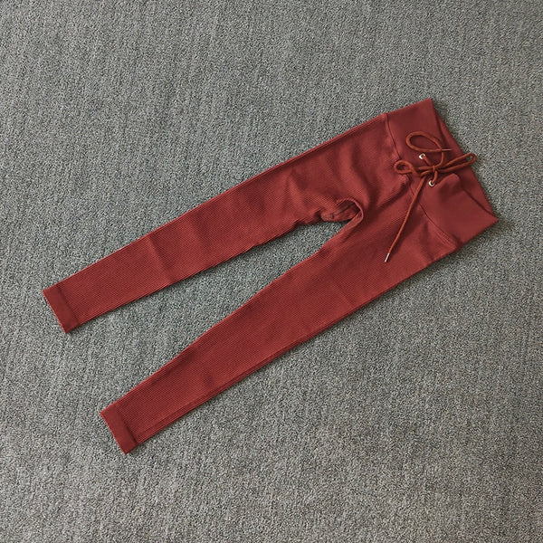 2PCS Seamless Yoga Set Sexy Zipper Sport Suit Long Sleeve Drawstring High Waist Gym Leggings Workout Clothes For Women Sportwear