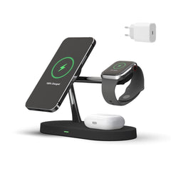 3 in 1 Magnetic Wireless Charger 15W Fast Charging Station for Magnet iPhone 12 pro Max Chargers for Airpods pro Apple Watch
