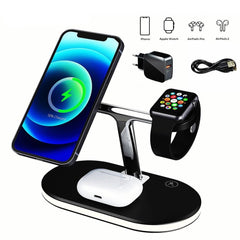 3 in 1 Magnetic Qi Wireless Chargers For Magnet Chargers iPhone 12 Pro Mini Max/Apple iWatch 6/5/4 Charging Dock For Airpods Pro