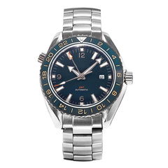 Men's Blue 43.5mm GMT Dual-Time Automatic Watch Sea master Ocean Homage Sapphire Crystal Blue Ceramic Bezel Insert 3ATM