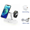 3 In 1 Magnetic Fast Wireless Charger For iPhone 12 Pro Max Chargers 15W Wireless Charging Dock Stand For Apple Watch 5 Charging