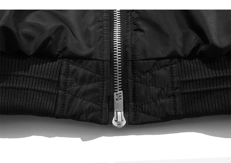 Patchwork Color Winter Jacket Men Button Pockets Zipper Warm Cozy Thick Coat Retro Fashion Bomber Jacket Men Streetwear