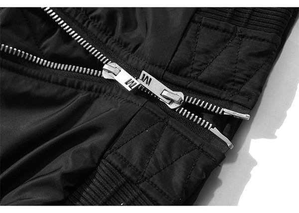 Patchwork Color Winter Jacket Men Button Pockets Zipper Warm Cozy Thick Coat Retro Fashion Bomber Jacket Men Streetwear