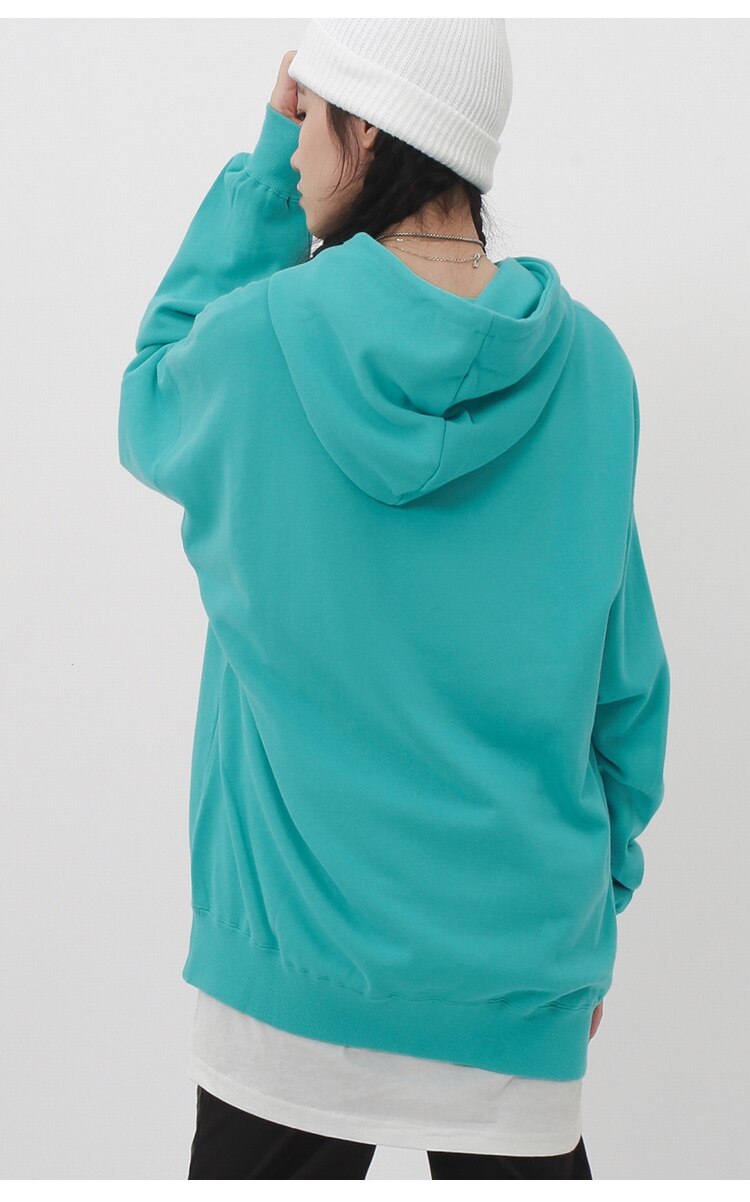 Hooded Hoodie Men Heart Print High Street Harajuku Style Pullover Couple Casual All-match Sweatshirts Winter Streetwear