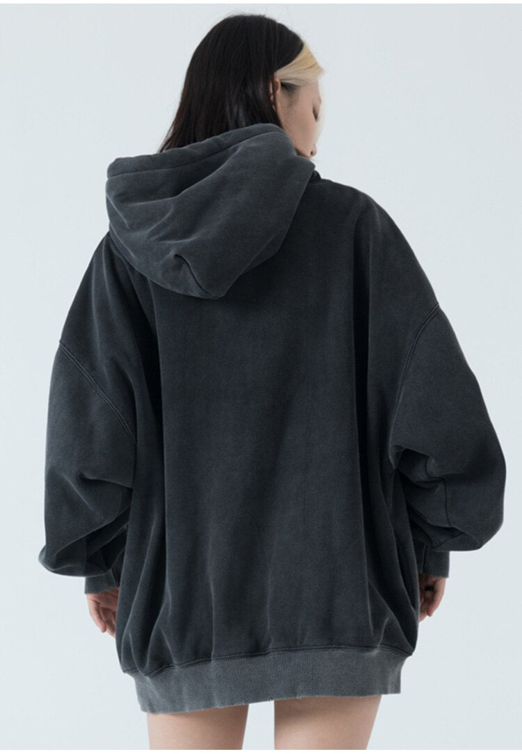 Hoodie Men Cool Man Color Block Print Pullover Winter Plus Velvet Cozy Hipster Hip Hop Punk High Street Male Streetwear