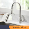 Kitchen Faucets Silver Single Handle Pull Out Kitchen Tap Single Hole Handle Swivel 360 Degree Water Mixer Tap Mixer