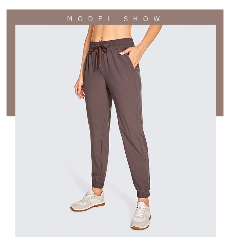 Women's Lightweight Joggers Pants With Pockets Drawstring Elastic Waist Athletic Sports Running Sweatpants