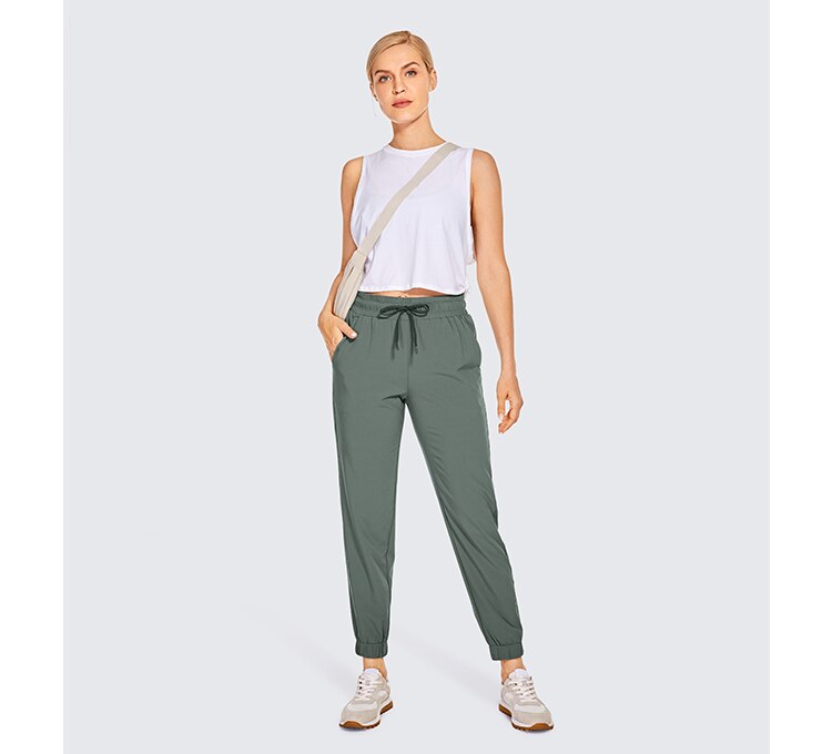 Women's Lightweight Joggers Pants With Pockets Drawstring Elastic Waist Athletic Sports Running Sweatpants