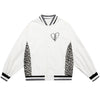 Jacket Men Leopard Patchwork Letter Embroidery Baseball Coat Japanese Hipster Retro Hip Hop Advanced Fashion Streetwear