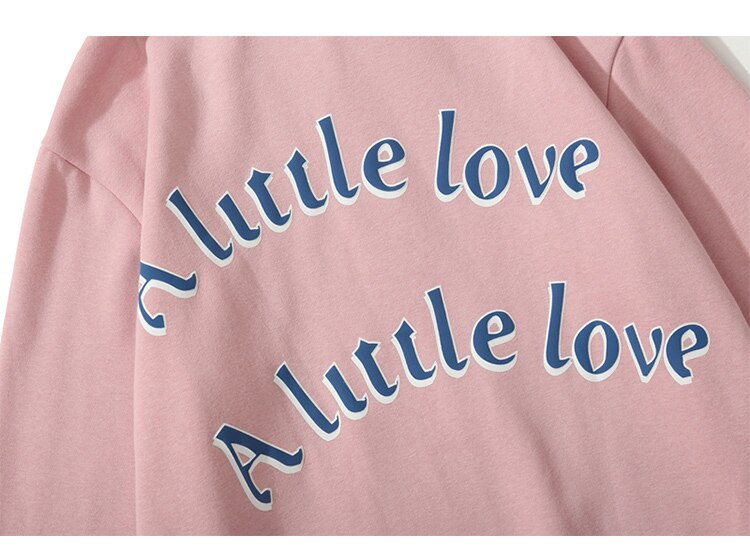 Hoodie Men Cool Girl Letter Printed Fleece Sweatshirts Soft Cozy Warm Hooded Oversize Japanese Harajuku Couple Pullover