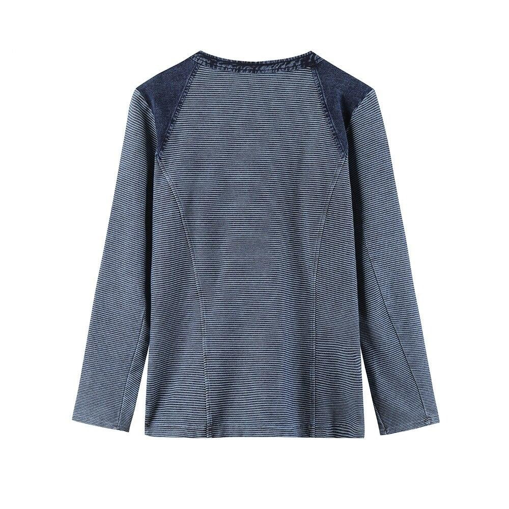 Women's Plus Size Casual Fashion Denim Jacket Premium Stretch Knitted Denim with shoulder pads