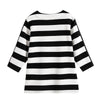 Women's Plus Size Spring Polyester Striped Printed T-shirt with Sequins And Elastic Round Neck Casual Top