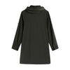 Women's Plus Size Windbreaker Mid-Length Hooded Jacket Spring And Autumn Loose Zipper Print Windbreaker