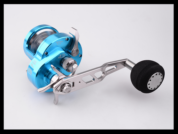 BT50 Fishing Reel8+1BB Gear Ratio5.1:1 Max Drag 16kg Slow Jigging Reel Fishing Blue All Metal Wheel Saltwater