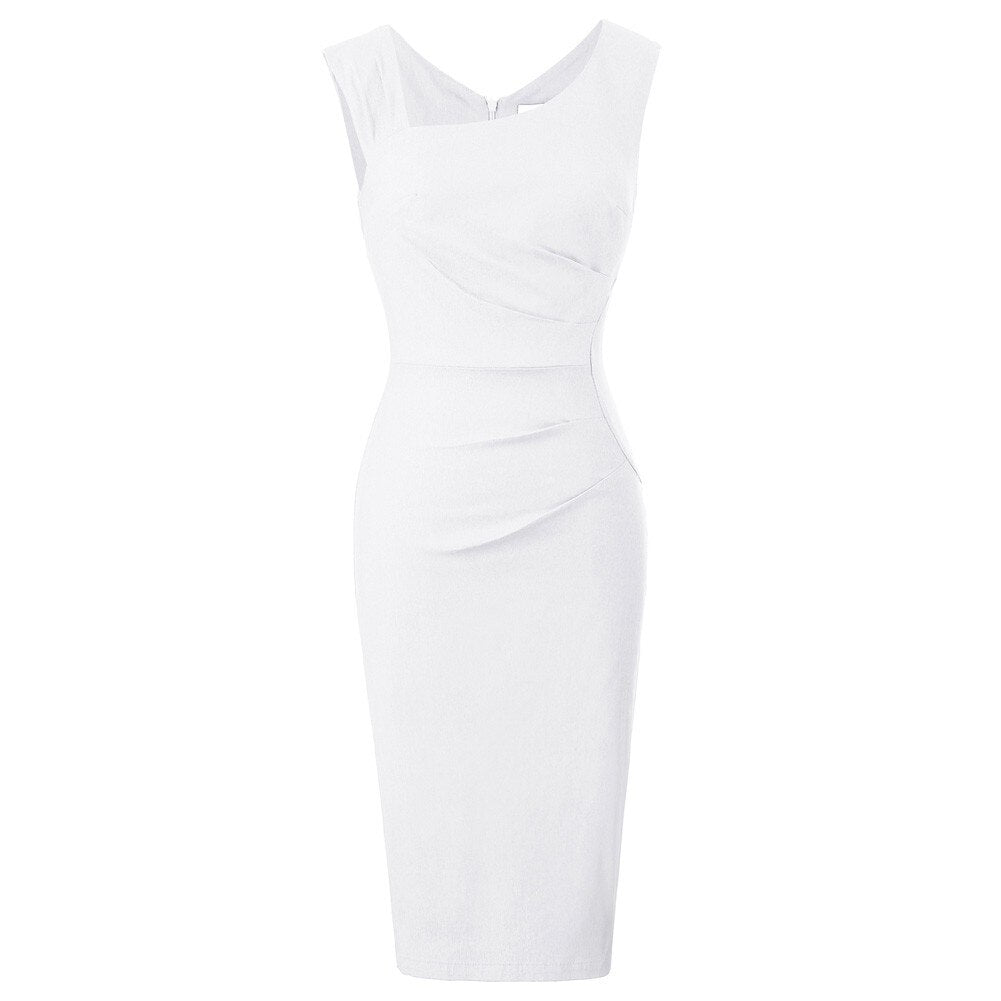 Women Magic V-neck Low-cut Sleeveless Bodycon Vest Party Pencil Dress Fashion