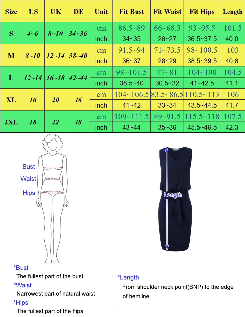 Elastic Dress Hips-wrapped No lining Women's Pencil Sleeveless V-Neck Belt