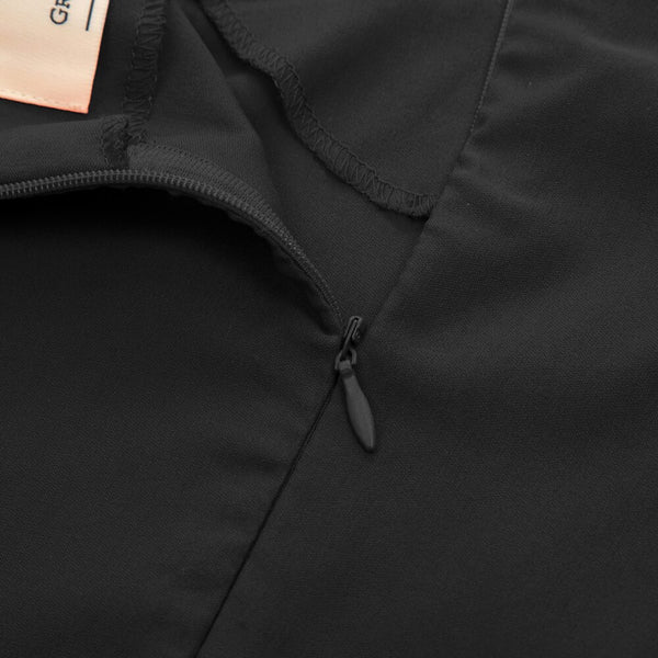 GK Retro Solid Color 3/4 Sleeve Off Shoulder V-Neck Stretchy Swing Dress Three-quarter Sleeves Off-shoulder V-neck Nylon Cotton