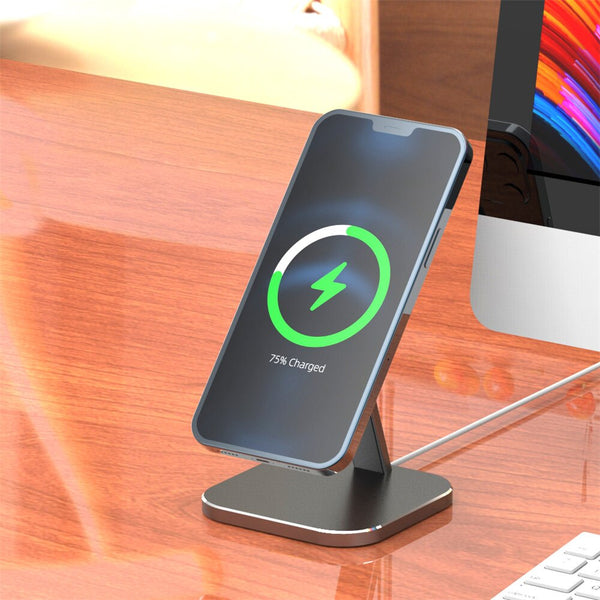 Magnetic Wireless Phone Charging Base Holder For Magnet stand for iPhone 12 Pro Max Mini Universal Desktop Mobile Phone Holder