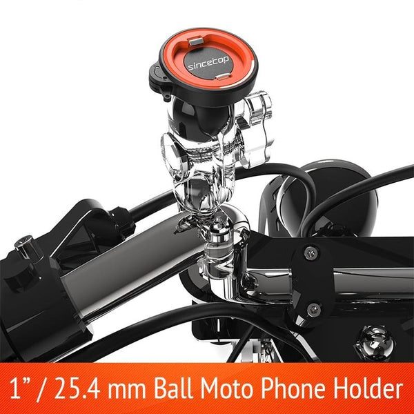 Universal 1 Inch Ball Moto Quick Mount Stand Motorcycle Mobile Phone Holder Bicycle Handlebar Socket Mounting Arm Clamp Bracket