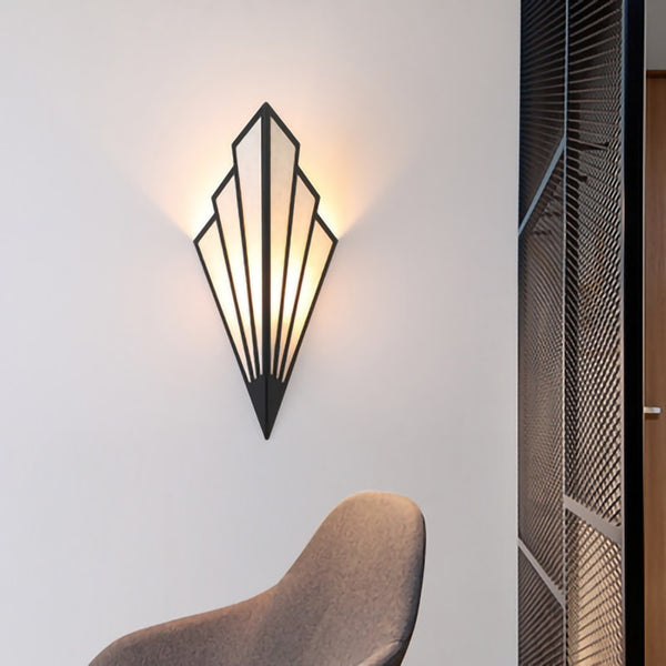 Nordic modern Creativity E27 LED wall lamp Triangle shape for bedroom living room study lighting fixture corridor stairs light