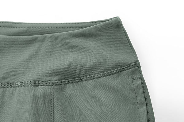 Women's Lightweight Loose Wide Leg Capri Joggers Pants with Cargo Pockets Elastic Waist Athletic Lounge Travel Pants