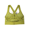 Women's Longline Strappy Yoga Bras High Impact Wirefree Padded Workout Sports Tops Activewear