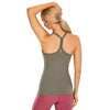 Women's Seamless Sports Tank Tops Build in Bra Y Racer Back Workout Yoga Shirt