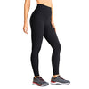 Women's High Waisted Compression Running Yoga Pants Textured Butt Lift Workout Leggings with Pocket -25 inches
