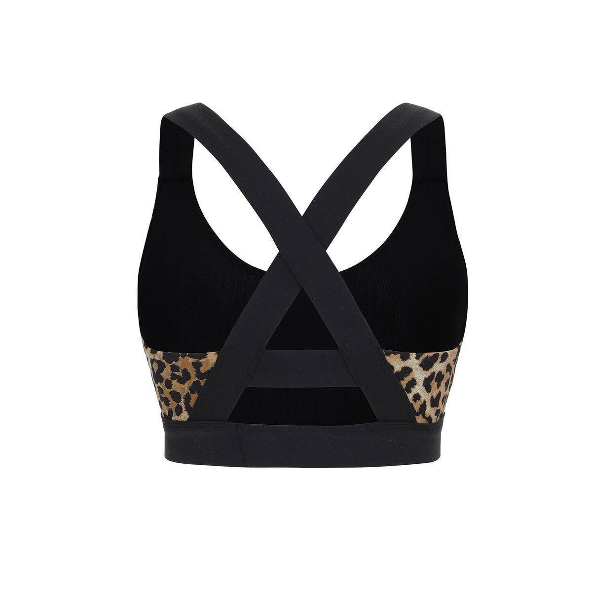 Women's Strappy Sports Bra Criss Cross Back Medium Imapct Wirefree Padded Yoga Bra