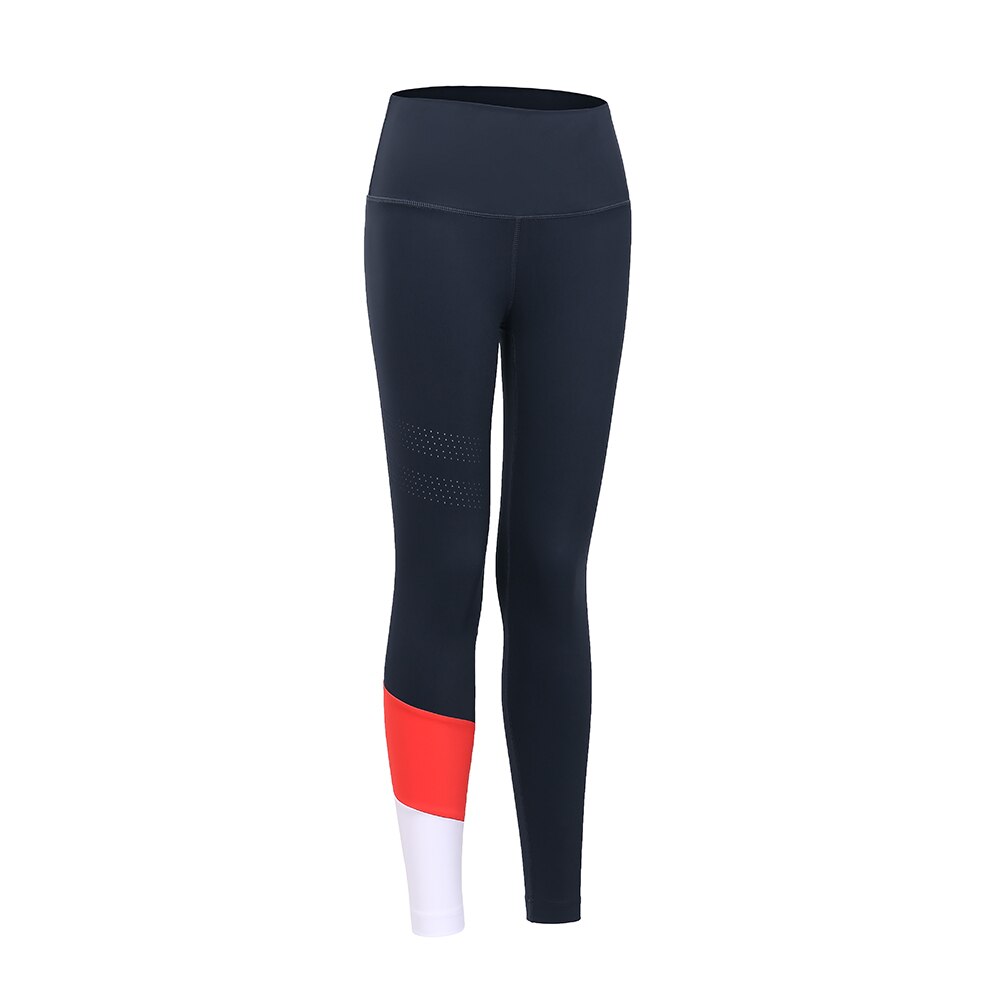 Women's Seamless High Waisted Leggings Naked Feeling Ventilation Holes Workout Pants with Pocket - 25 Inches