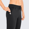 Women's Stretch Lightweight Casual Lounge Pants Athletic Outdoors Workout Tapered Joggers with Zipper Pockets