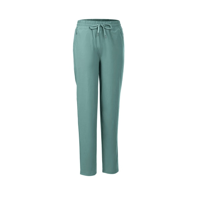 Women's Stretch Lightweight Casual Lounge Pants Athletic Outdoors Workout Tapered Joggers with Zipper Pockets