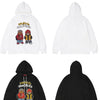 Hoodie Men Cartoon Fashion Bear Print Hooded Sweatshirts Couple Casual Cozy High Street Loose Hip Hop Streetwear Autumn