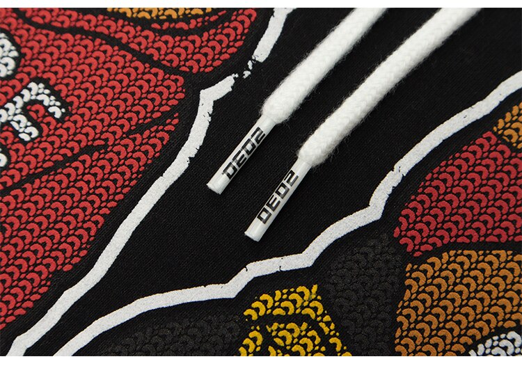 Hoodie Men Cartoon Fashion Bear Print Hooded Sweatshirts Couple Casual Cozy High Street Loose Hip Hop Streetwear Autumn