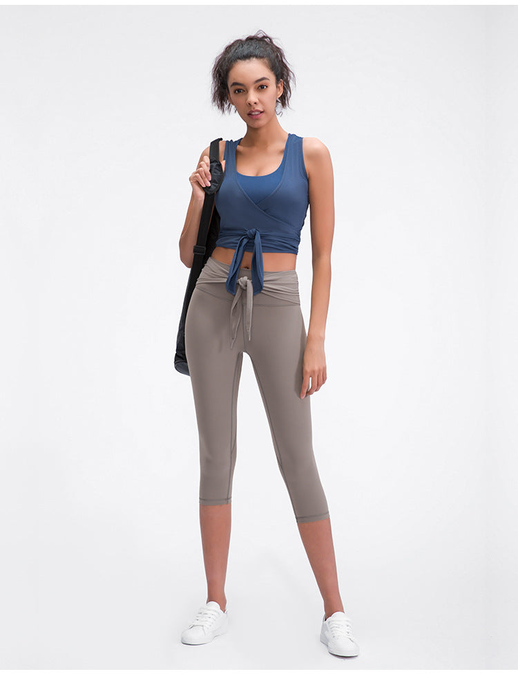 JUST A TIE Lightweight Dance Gym Tank Tops Women V-neck Workout Ballet Vest Crop Tops Soft Nylon Yoga Sleeveless Shirts