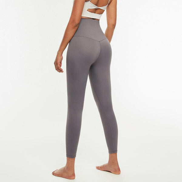 Hook Closure Metallic Yoga Pants Sport Leggings Women Naked Feel Anti Cellulite Workout Gym Athletic Leggings S-XL