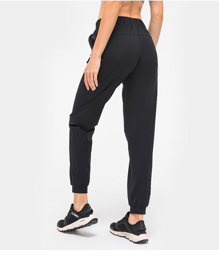 28" Naked Feel Drawstring Workout Gym Joggers Women Bare Cozy Leisure Sport Fitness Sweatpants with Pocket