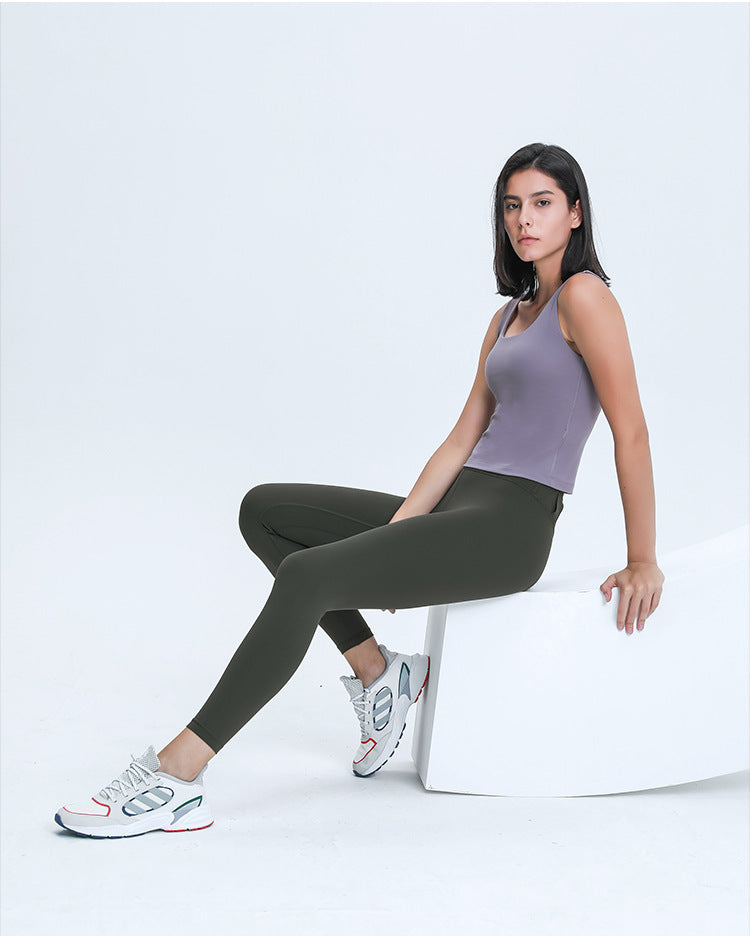 Naked Feel Sport Training Legging Yoga Pants Women Buttery Soft Exercise Workout Gym Fitness Tights 24”