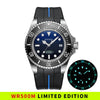 500M 43.5mm Men's Diver Watch NH35 Automatic Sapphire Stainless Steel 50Bar Big Heavy Wristwatch Helium Escape Device