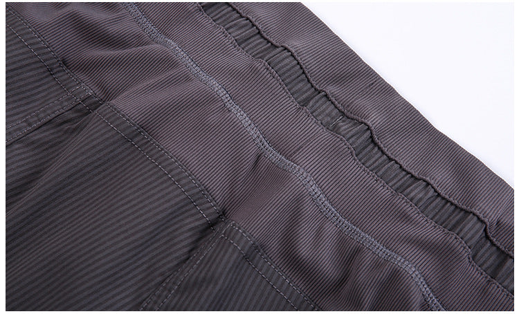 STRIPE Mid Waist Drawstring Sport Gym Joggers Women Loose Fit Fitness Workout Joggers with Pocket Leisure Sweatpants