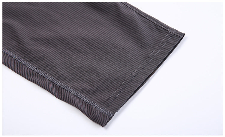 STRIPE Mid Waist Drawstring Sport Gym Joggers Women Loose Fit Fitness Workout Joggers with Pocket Leisure Sweatpants