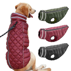 Waterproof Clothes for Large Dogs Reflective Dog Jacket Coat Warm Winter Pet Outdoor Clothing French Bulldog Costume Outfit 4XL